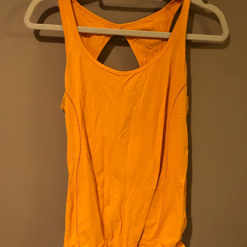 Orange athletic tank